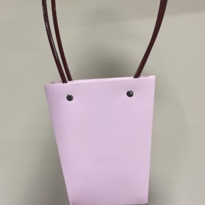 Пакет подарочный (картон), 13x9,5xH15,5 см, набор (10 шт), с ламинацией Розовый, (13 x 9,5, H-15,5,