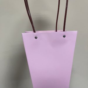 Пакет подарочный (картон), 17x11,5xH20 см, набор (10 шт), с ламинацией Розовый, (17 x 11,5, H-20, Ро