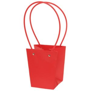 Сумка с ламинацией, 13x9,5xH15,5 см Красный,