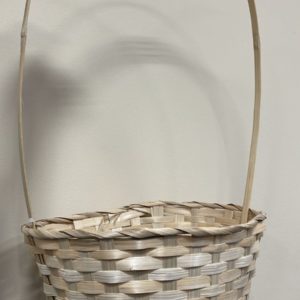 Корзина плетеная (бамбук), 30х22xH13/49см Натуральный,