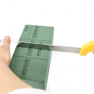 Нож для флористический пены "Floral Foam Knife", лезвие 28 см, Oasis Желтый, (28, Желтый)