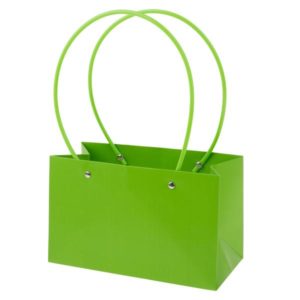 Сумка с ламинацией, 22x10xH13,5 см Темно-зеленый